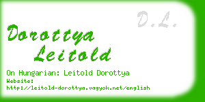 dorottya leitold business card